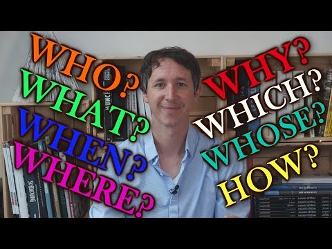 Poser une question en anglais (partie 1) : WHAT-WHERE-WHEN-WHO,...