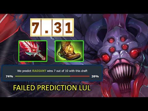 Broodmother Mid 7.31 - Unstoppable Bloodthorn + Boots of Bearing (0180)