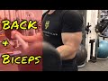 INSANE Pumps!! || FULL BACK & BICEPS WORKOUT || Lane Babb Bodybuilding Workout
