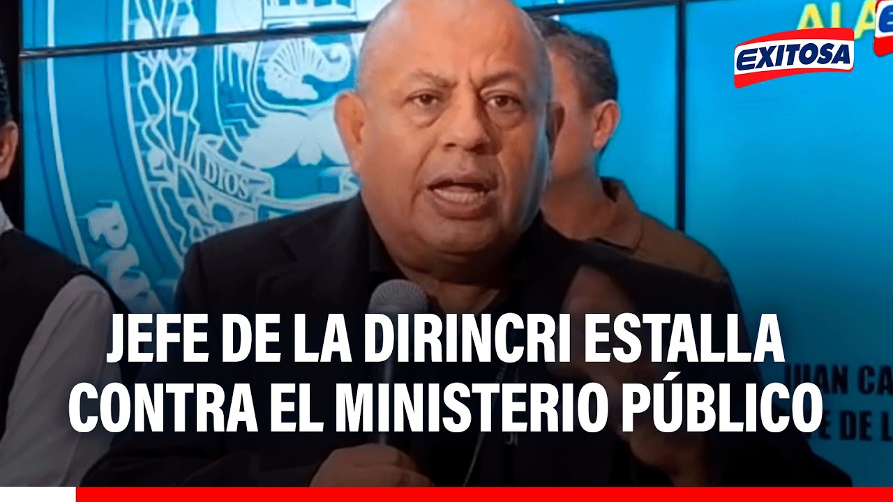 🔴🔵 Jefe de la Dirincri estalla contra el Ministerio Público ante aumento de atentados criminales