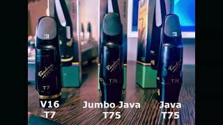 Vandoren V16 vs Jumbo vs Java  -  Vandoren Mouthpieces Comparison  - Comparación boquillas Vandoren