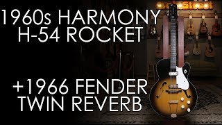Video thumbnail for "Pick of the Day" - 1960s Harmony H54 Rocket and 1966 Fender Twin Reverb by Emerald City Guitars