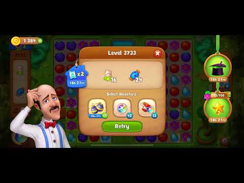 LEVEL 3732-3733 GARDENSCAPES: Gameplay Walkthrough (android,iOS)