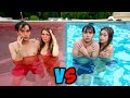 HOT Vs COLD Couple Pool Challenge