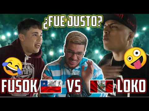 ¡LOKO EN MODO DIOS! 🤣🔝 REACCIÓN FUSOK VS LOKO - SEMIFINAL FESTIHOP INTERNACIONAL 2019 *PERDIÓ BIEN