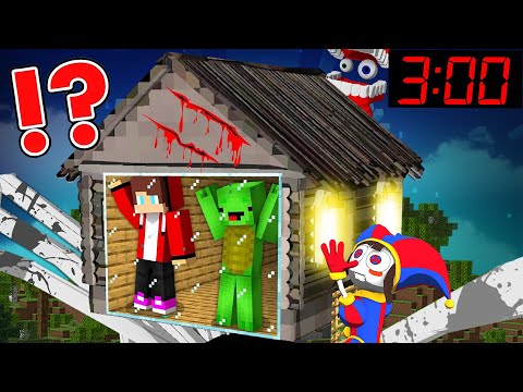 JJ and Mikey ESCAPE Monster House - Insane Minecraft Adventure
