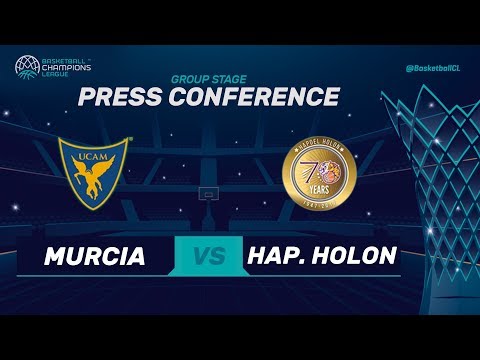 UCAM Murcia v Hapoel Holon - Press Conference - Basketball Champions League 2017-18