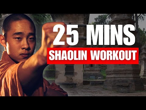 Train Like a Shaolin Monk 🐉 25 Minute Full Body Martial Arts HIIT Workout