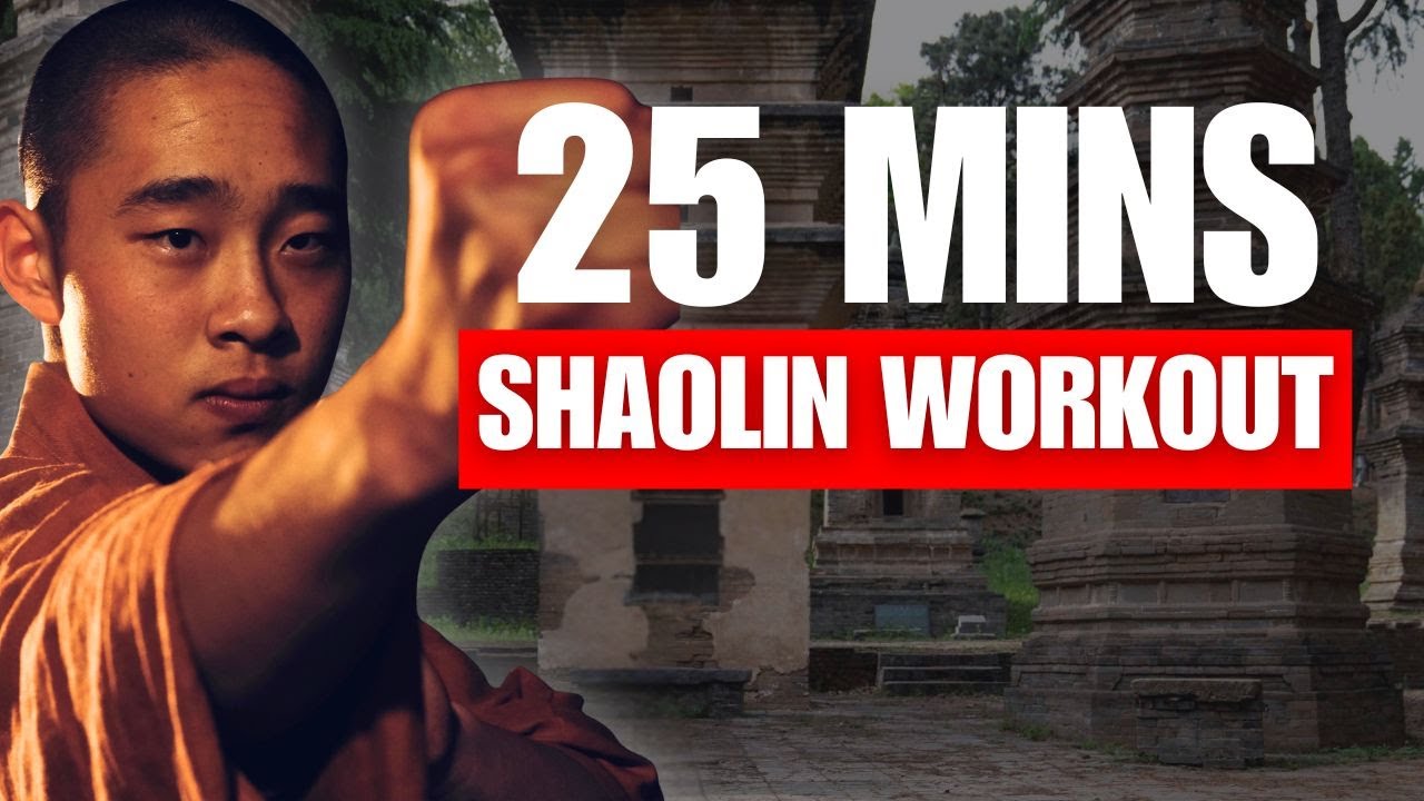 Train Like a Shaolin Monk 🐉 25 Minute Full Body Martial Arts HIIT Workout