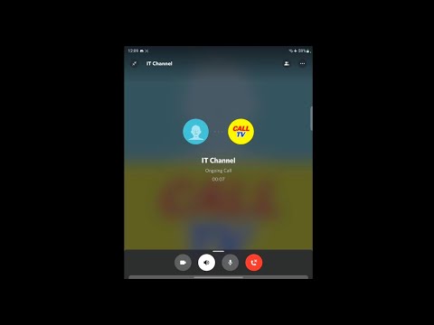 Discord Incoming Call on Samsung Z Fold 3 (Screen Video)