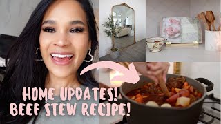 NEW House Updates 🏠 & My Beef Stew Recipe! 🍲 MissLizHeart