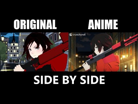 Ruby Rose First Fight: Original Vs Anime Comparison