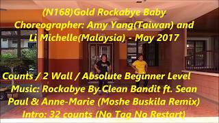 (N168)Gold Rockabye Baby By Amy Yang & Li Michelle (Line Dance)