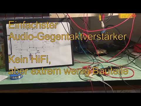Einfacher  Audio-Gegentaktverstärker