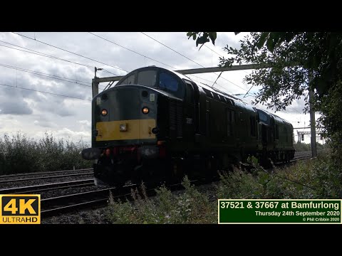 37521 & 37667 at Bamfurlong - 24th September 2020