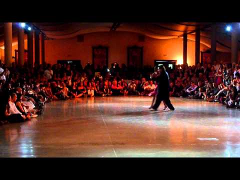  Juana Sepulveda  and  Mariano Frumboli  are  dancing  to  the  tango  "  Tus Labios Me Diran  "
