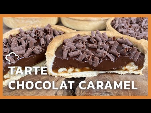 Recette Tarte chocolat, caramel et cacahuète