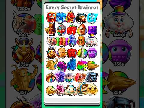 ALL NEW SECRET BRAINROT In Brainrot Evolution in Roblox!