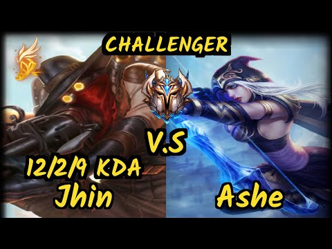 MSF Hans Sama (JHIN) vs ASHE - 12/2/9 KDA BOTTOM ADC CHALLENGER GAMEPLAY - EUW