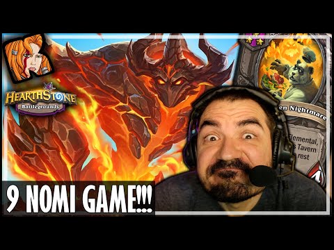 I GOT 9 NOMIS THIS GAME!!! - Hearthstone Battlegrounds