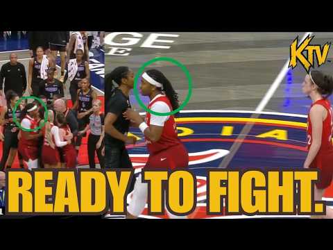 Myesha Hines-Allen READY to FIGHT EVERYONE to PROTECT Caitlin Clark Indiana Fever