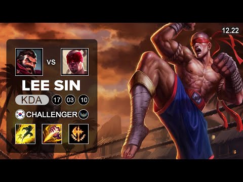 Lee Sin vs Graves Jungle - KR Challenger - Patch 12.22 Season 12