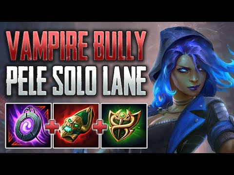 VAMPIRE BULLY! Pele Solo Gameplay (SMITE Conquest)