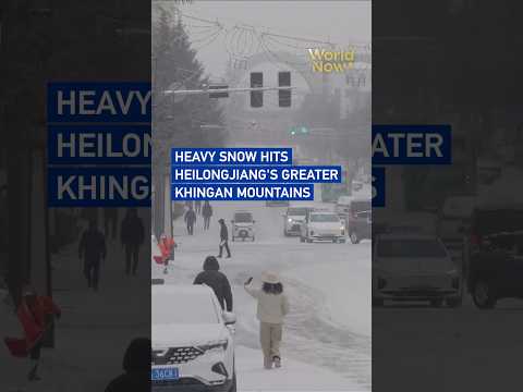 Heavy snow hits Heilongjiang's Greater Khingan Mountains#worldnow