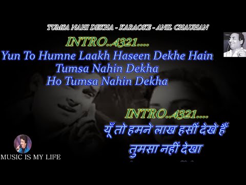 Yun To Humne Lakh Haseen Dekhe Hain Karaoke With Scrolling Lyrics Eng. & हिंदी