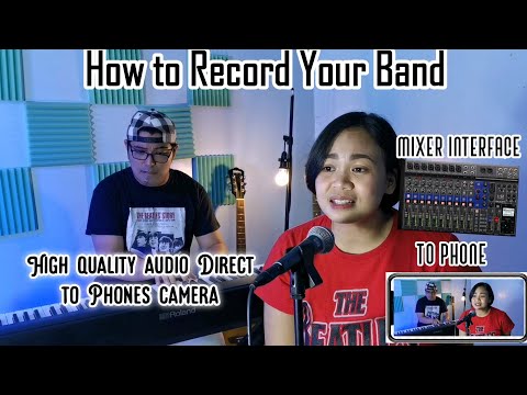 How to Record live Band direct to the phone camera Android Ios