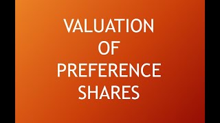 FM#15 Valuation of Preference Shares