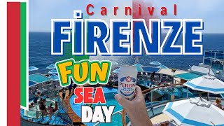 Carnival Firenze | Amazing First Sea Day!