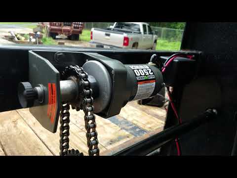 Northern tool winch to power jack on gooseneck 20 ton trailer