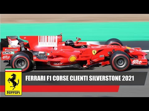 Ferrari F1 Corse Clienti at Silverstone - F1 V8 Sounds