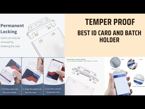 Transparent plastic id card holder plastic id card holder