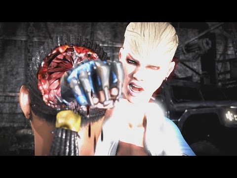 Mortal Kombat X Jacqui Briggs/Cassie Cage Mesh Swap Intro, X Ray, Victory Pose, Fatalities Video