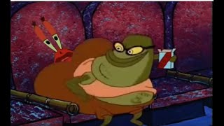 Bubble Bass Sits And Farts On Mr. Krabs And Destroys The Movie Theater