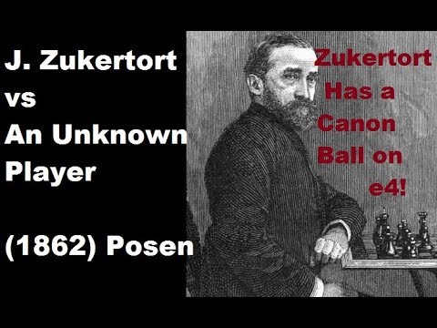 Johannes Zukertort vs NN - Posen (1862) #46