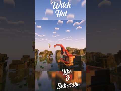 UNBELIEVABLE Witch Hut Build in Minecraft! #shorts