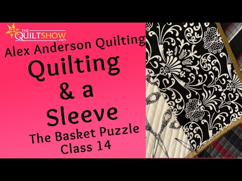 Alex Anderson LIVE: Basket Puzzle Quilt Class 14 - Quilting and Sleeves