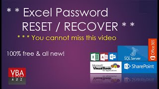 Reset Forgotten VBA Project Password