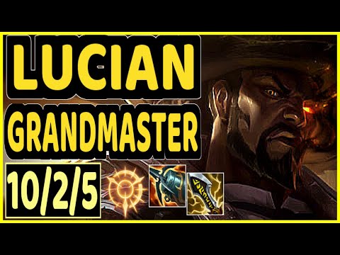 LUSKKA (LUCIAN) - 10/2/5 KDA GAMEPLAY - BR Ranked GRANDMASTER