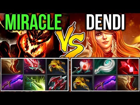 Miracle- vs Dendi - M-GOD vs Living Legend Midlane Battle Dota2 Allstar