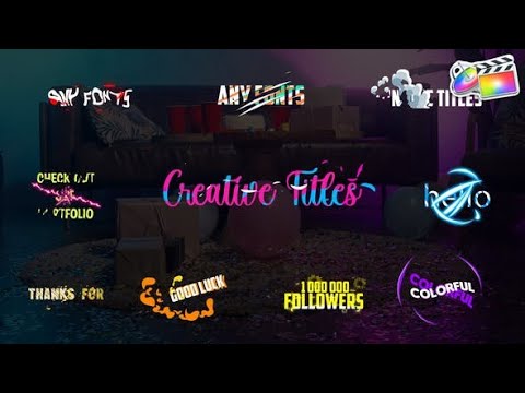 Apple Motion Template: Creative Titles | FCPX