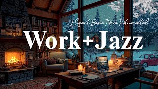 Work Jazz ~ Smooth Lightly Winter Coffee Jazz & Elegant Bossa Nova Instrumental for Energy the days