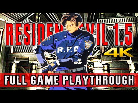 RESIDENT EVIL 1.5 (1997) PS1 4K60ᶠᵖˢ | Full Game - LEON No Damage Walkthrough【4K UHD】