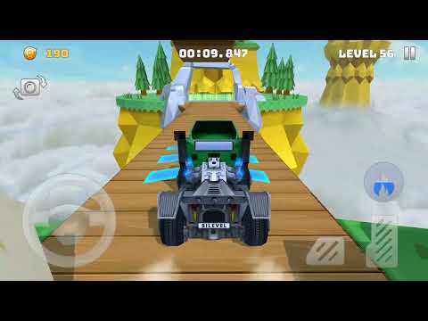 Mountain Climb Stunt - Green Truck Unlocked - Driving Stunts Levels 51 to 60 - Android Gameplay 3D