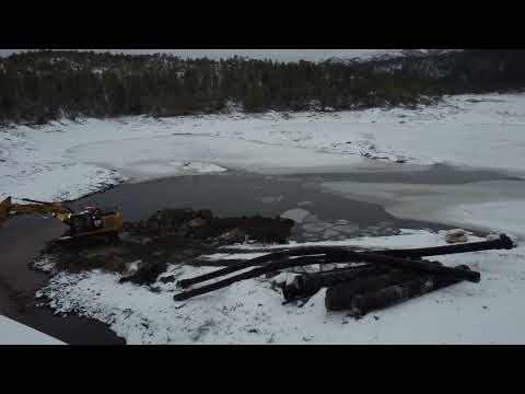 20241212 Barstadvatnet de nye dammene