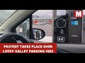 Liffey Valley Shopping Centre Staff Protest New Parking Fees Dublin Ireland