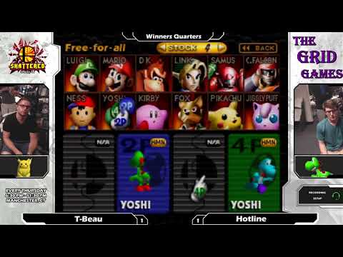 Smash 64: T-Beau (Falcon) V Hotline (Yoshi) - Shattered 114 Tournament SSB64